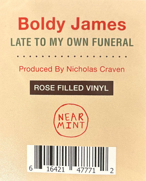 Boldy James : Late To My Own Funeral (LP, Album, Ltd, Num, Ros)
