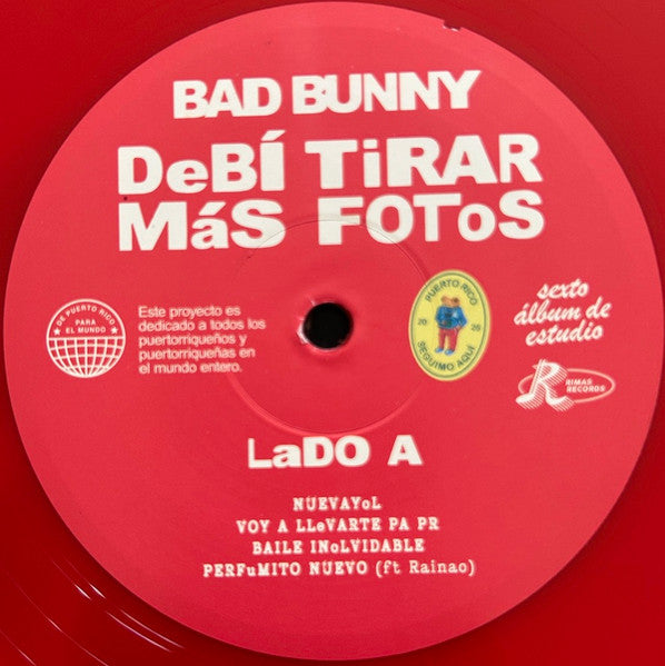 Bad Bunny : Debí Tirar Más Fotos (2xLP, Album, Red)